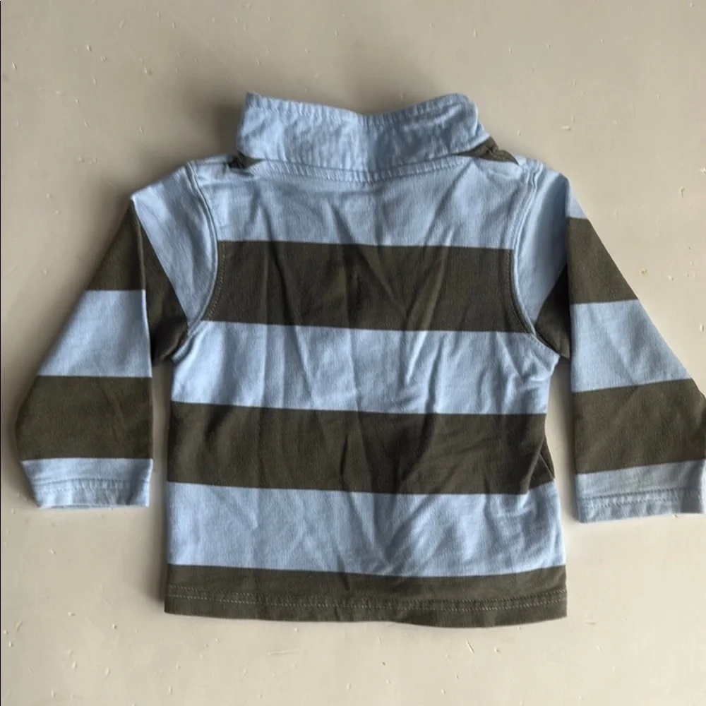 Carter’s Striped Blue & Green Boys Shirt 12 Months